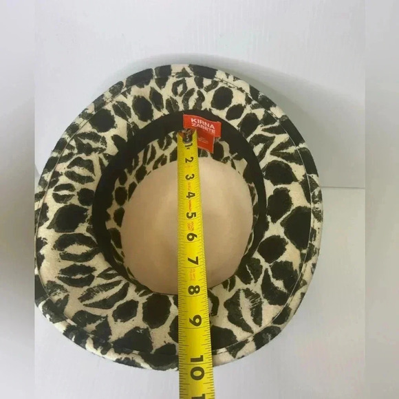 🖤”Charter Club” Velour Black & Tan Animal Print Bucket Hat🖤 - Picture 8 of 10